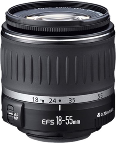 Canon EF-S 18-55mm f/3.5-5.6 II Black Lens
